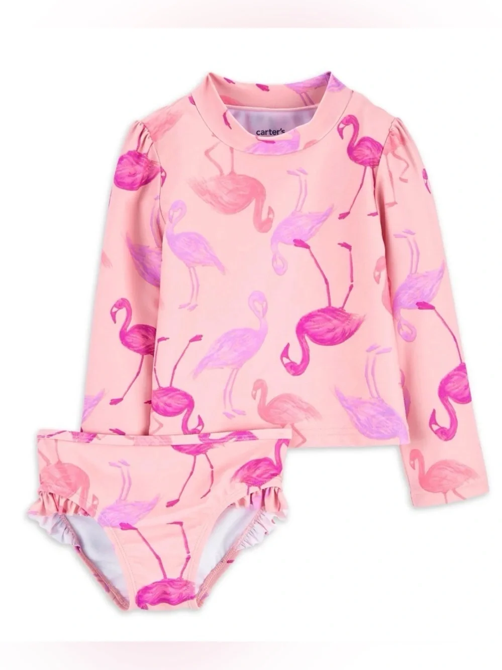 Carter's Child of Mine Toddler Girl Rash Guard 2 Piece Swimsuit Set Size 18 Mths